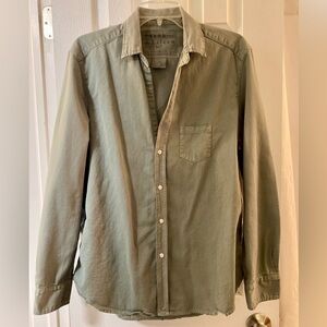 Frank & Eileen Sage Green button up